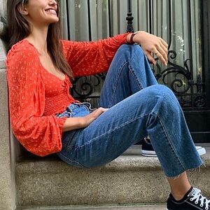 Urban‎ outfitters old soul smocked top medium